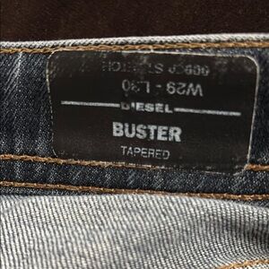 Diesel Men's Blue Tapered Jeans